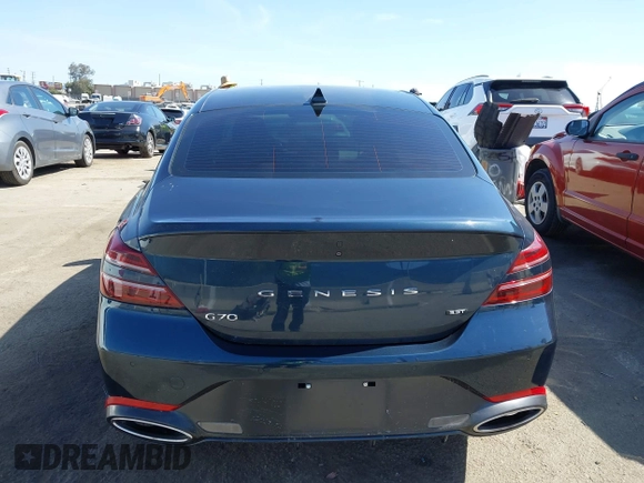 2022 Genesis G70 3.3T z VIN KMTG54TE2NU082023, wystawiony jako IAAI lot #42271871 z przebiegiem 17 833 mil mil oraz . Historia ofert i sprzedaży dostępna na DreamBid. Obrazek 16.