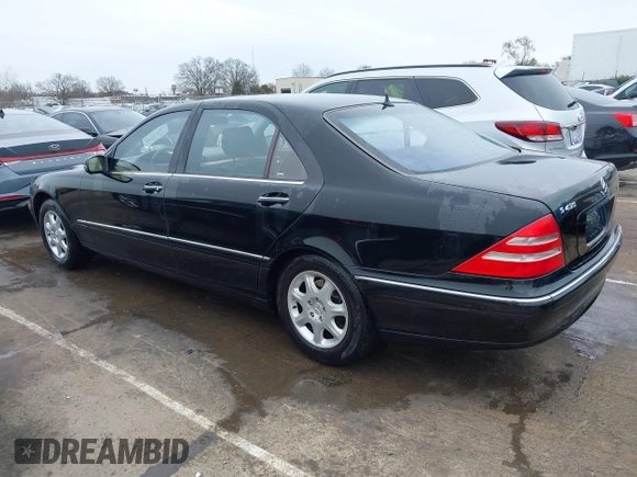 2002 Mercedes-Benz S-Class 4.3L with VIN WDBNG70JX2A298541, listed as a IAAI auction lot 41757586 with 98,305 mi miles. Bid and sale history available at carsss.com. Image 14.