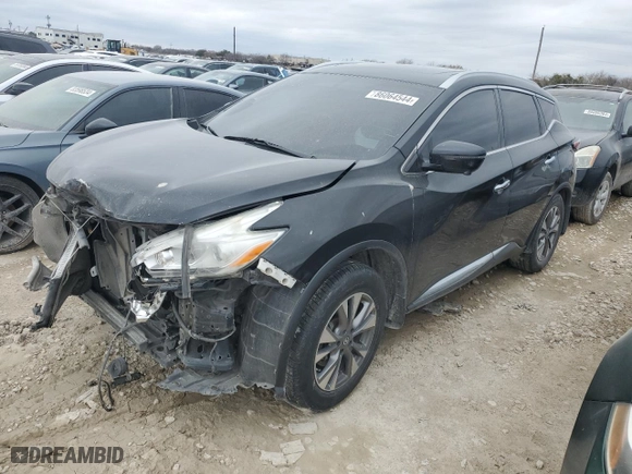 2017 Nissan Murano SV with VIN 5N1AZ2MGXHN184371, listed as a Copart auction lot 86064544 with 153,086 mi miles and Salvage Title. Bid and sale history available at carsss.com. Image 1.