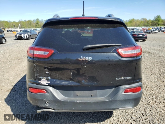 2014 Jeep Cherokee Limited with VIN 1C4PJMDB2EW212398, listed as a Copart auction lot 54723835 with 202,008 mi miles and Salvage title. Bid and sale history available at DreamBid. Image 6.