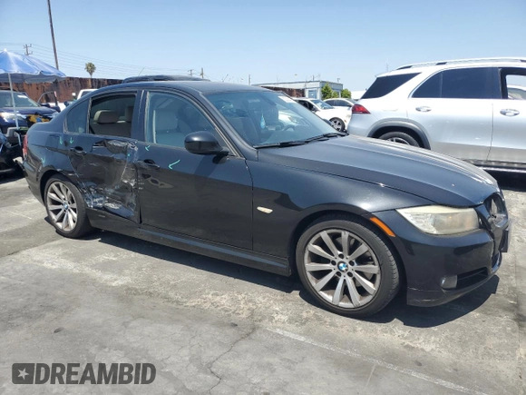 2011 BMW 3 Series 328i with VIN WBAPH5C52BA446396, listed as a Copart auction lot 62538425 with 129,847 mi miles and Salvage title. Bid and sale history available at DreamBid. Image 4.