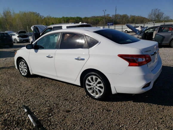 2018 Nissan Sentra SV with VIN 3N1AB7AP0JL619644, listed as a Copart auction lot 53088985 with 90,455 mi miles and Salvage Title. Bid and sale history available at DreamBid. Image 2.