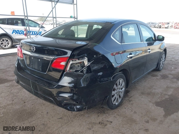 2019 Nissan Sentra S with VIN 3N1AB7AP6KY217342, listed as a IAAI auction lot 41712123 with 107,886 mi miles. Bid and sale history available at carsss.com. Image 4.