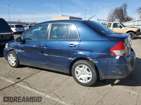 2011 Nissan Versa 1.8 S with VIN 3N1BC1AP3BL411144, listed as a Copart auction lot 46737845 with 176,865 mi miles and Salvage Title. Bid and sale history available at carsss.com. Image 2.