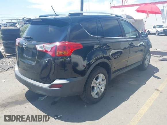 2015 Toyota RAV4 LE with VIN 2T3BFREV7FW403428, listed as a IAAI auction lot 42333849 with 218,046 mi miles and . Bid and sale history available at DreamBid. Image 4.