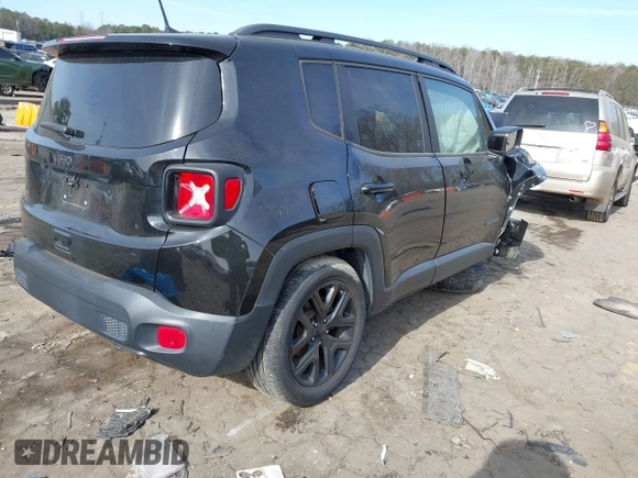 2018 Jeep Renegade Latitude with VIN ZACCJABB5JPH44042, listed as a IAAI auction lot 41308944 with 1 mi miles. Bid and sale history available at carsss.com. Image 4.