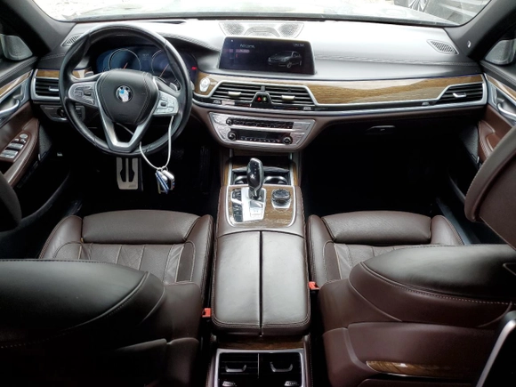 2018 BMW 7 Series ALPINA B7 xDrive with VIN WBA7F2C5XJG423609, listed as a Copart auction lot 73530954 with 63,190 mi miles and Salvage Title. Bid and sale history available at carsss.com. Image 8.
