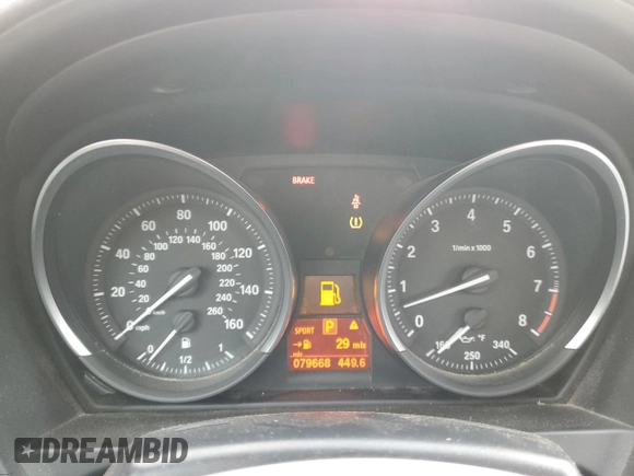 2011 BMW Z4 sDrive30i с VIN WBALM5C57BE379684, выставлен на аукционе Copart как лот 51287295 с пробегом 79 668 миль миль и Списание • Salvage title. История ставок и продаж доступна на DreamBid. Изображение 9.