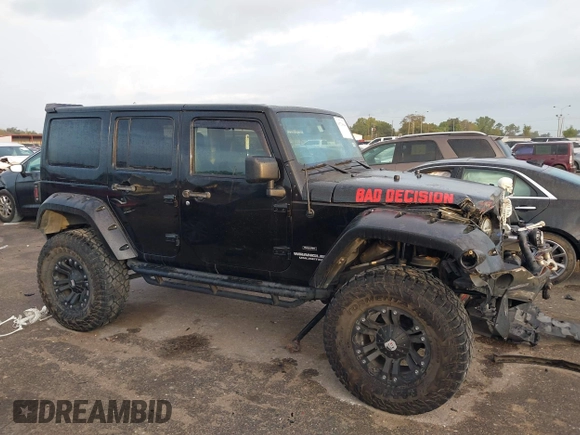 2013 Jeep Wrangler Unlimited Rubicon with VIN 1C4BJWFG2DL531203, listed as a IAAI auction lot 40729064 with 84,296 mi miles. Bid and sale history available at carsss.com. Image 13.