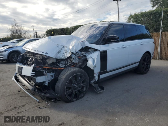 2021 Land Rover Range Rover z VIN SALGS4RY4MA420118, wystawiony jako Copart lot #45994815 z przebiegiem 48 284 mil mil oraz Szkoda całkowita • Salvage title. Historia ofert i sprzedaży dostępna na DreamBid. Obrazek 1.