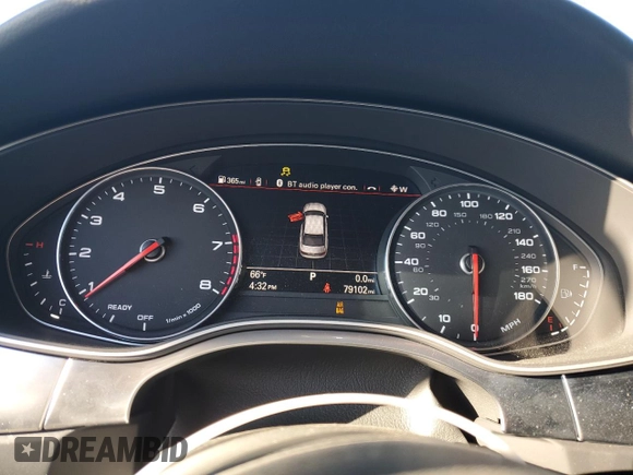2016 Audi A6 2.0T Premium Plus with VIN WAUGFAFC5GN158834, listed as a Copart auction lot 48526275 with 79,102 mi miles and Salvage Title. Bid and sale history available at carsss.com. Image 9.