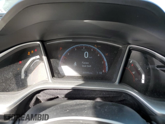 2019 Honda Civic Sport with VIN 19XFC2F81KE007902, listed as a Copart auction lot 44060855 with 69,592 mi miles and Salvage Title. Bid and sale history available at DreamBid. Image 9.