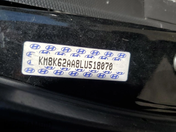 2020 Hyundai Kona SEL Plus with VIN KM8K62AA8LU518070, listed as a Copart auction lot 73948004 with 0 mi miles and Non Repairable. Bid and sale history available at carsss.com. Image 13.