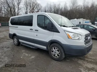 2016 Ford Transit Wagon XL with VIN 1FMZK1YM0GKA42001, listed as a Copart auction lot 44488315 with 106,634 mi miles and Salvage Title. Bid and sale history available at carsss.com. Image 4.