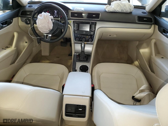 2015 Volkswagen Passat 1.8T Sport with VIN 1VWBT7A32FC120193, listed as a Copart auction lot 53448315 with 27,996 mi miles and Salvage Title. Bid and sale history available at carsss.com. Image 8.