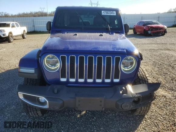 2018 Jeep Wrangler Unlimited Sahara z VIN 1C4HJXENXJW262779, wystawiony jako Copart lot #47882345 z przebiegiem Nie podano mil oraz Szkoda całkowita • Salvage title. Historia ofert i sprzedaży dostępna na DreamBid. Obrazek 5.
