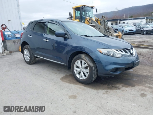 2013 Nissan Murano SV with VIN JN8AZ1MW2DW318272, listed as a IAAI auction lot 41813800 with 90,744 mi miles. Bid and sale history available at carsss.com. Image 1.