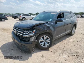 2018 Volkswagen Atlas SEL with VIN 1V2ER2CA8JC534602, listed as a Copart auction lot 58181795 with 49,299 mi miles and Salvage title. Bid and sale history available at DreamBid. Image 1.