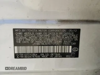 2013 Lexus GS 350 z VIN JTHBE1BL6D5010725, wystawiony jako Copart lot #57610275 z przebiegiem 230 991 mil mil oraz Szkody całkowita. Historia ofert i sprzedaży dostępna na DreamBid. Obrazek 13.