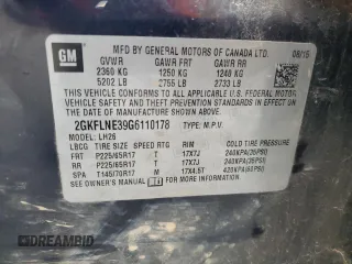 2016 GMC Terrain SLE with VIN 2GKFLNE39G6110178, listed as a Copart auction lot 85504614 with 147,685 mi miles and Clean Title. Bid and sale history available at carsss.com. Image 14.