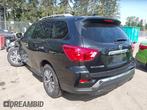 2019 Nissan Pathfinder SV with VIN 5N1DR2MM4KC579118, listed as a IAAI auction lot 42147973 with 64,597 mi miles. Bid and sale history available at carsss.com. Image 3.