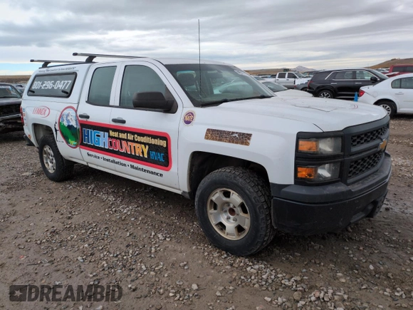 2014 Chevrolet Silverado 1500 Work Truck with VIN 1GCRCPEH2EZ205411, listed as a Copart auction lot 84908744 with 186,138 mi miles and Clean Title. Bid and sale history available at DreamBid. Image 4.