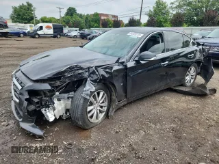 2014 Infiniti Q50 Sport with VIN JN1BV7AR2EM690658, listed as a Copart auction lot 64209225 with 179,629 mi miles and Salvage title. Bid and sale history available at DreamBid. Image 1.