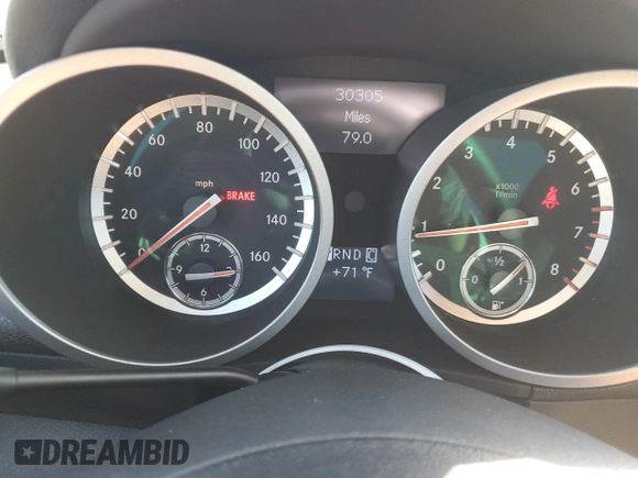 2010 Mercedes-Benz SLK-Class SLK 300 with VIN WDBWK5EA8AF230093, listed as a Copart auction lot 44032485 with 30,305 mi miles and Salvage Title. Bid and sale history available at carsss.com. Image 9.