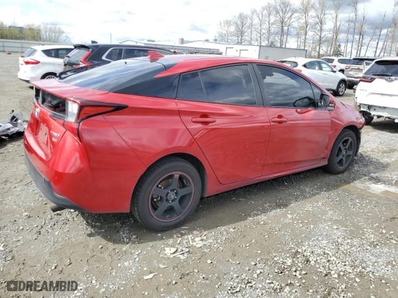 2019 Toyota Prius LE with VIN JTDL9RFU9K3011646, listed as a Copart auction lot 51190575 with 55,982 mi miles and Salvage Title. Bid and sale history available at carsss.com. Image 3.