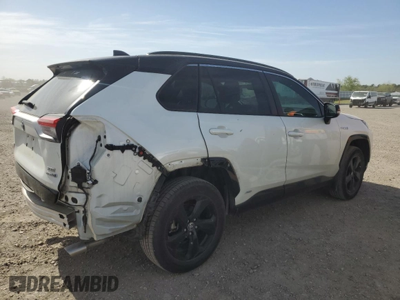 2021 Toyota RAV4 Hybrid XSE with VIN 4T3E6RFV2MU047334, listed as a Copart auction lot 49154605 with 33,588 mi miles and Salvage Title. Bid and sale history available at carsss.com. Image 3.