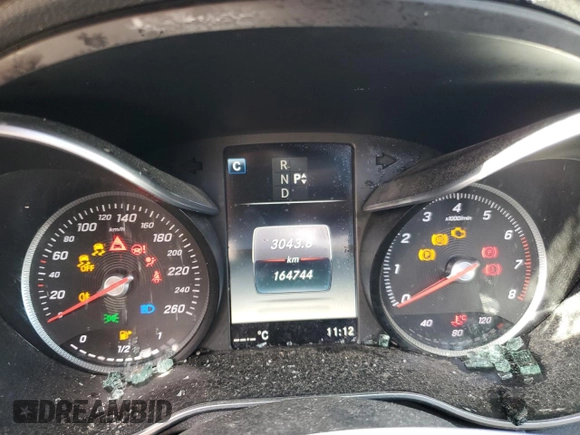 2017 Mercedes-Benz C 300 with VIN 55SWF4KB0HU184138, listed as a Copart auction lot 51736365 with 164,744 mi miles and Clean title. Bid and sale history available at DreamBid. Image 9.