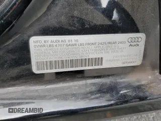 2010 Audi A4 Premium Plus z VIN WAUEFAFLXAN047470, wystawiony jako Copart lot #58994225 z przebiegiem 155 851 mil mil oraz Szkoda całkowita • Salvage title. Historia ofert i sprzedaży dostępna na DreamBid. Obrazek 12.