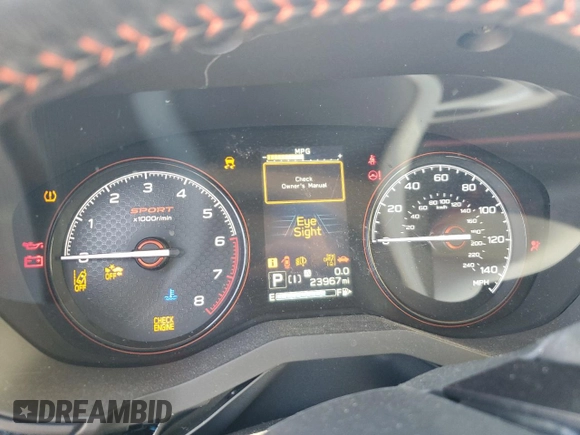 2023 Subaru Forester Special Sports with VIN JF2SKAJC8PH449201, listed as a Copart auction lot 61454295 with 23,967 mi miles and Salvage title. Bid and sale history available at DreamBid. Image 9.