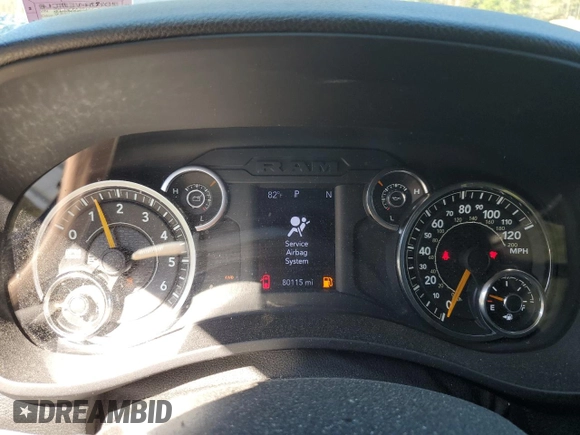 2021 Ram 2500 Tradesman with VIN 3C6UR5CJ2MG573130, listed as a Copart auction lot 55063985 with 80,115 mi miles and Salvage title. Bid and sale history available at DreamBid. Image 9.