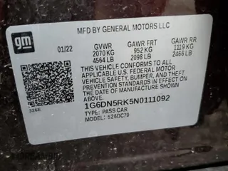 2022 Cadillac CT5 Premium Luxury z VIN 1G6DN5RK5N0111092, wystawiony jako Copart lot #86408354 z przebiegiem Nie podano mil oraz Szkoda całkowita • Salvage title. Historia ofert i sprzedaży dostępna na DreamBid. Obrazek 15.