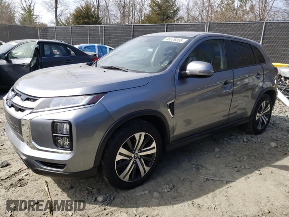 2022 Mitsubishi Outlander SE with VIN JA4APVAU4NU007395, listed as a Copart auction lot 48576865 with 66,202 mi miles and Salvage title. Bid and sale history available at DreamBid. Image 1.