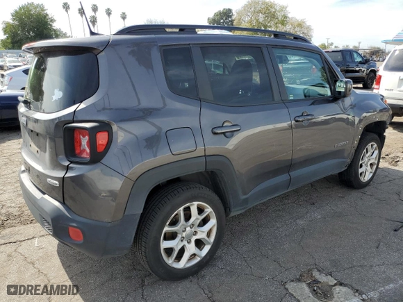 2018 Jeep Renegade Latitude with VIN ZACCJBBB7JPH63035, listed as a Copart auction lot 45544115 with 106,681 mi miles and Salvage Title. Bid and sale history available at carsss.com. Image 3.