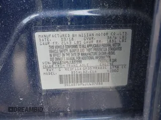 2018 Nissan Sentra SV with VIN 3N1AB7AP6JL637288, listed as a IAAI auction lot 41820941 with 90,122 mi miles. Bid and sale history available at carsss.com. Image 9.