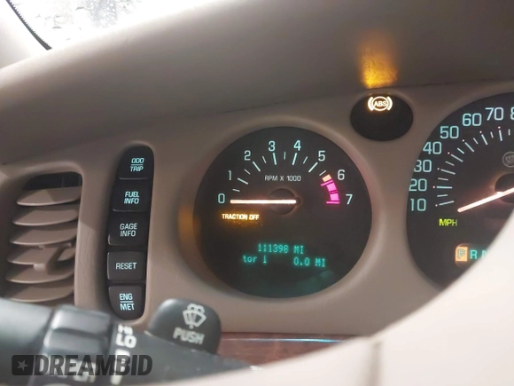 2002 Buick LeSabre Limited with VIN 1G4HR54K82U287239, listed as a IAAI auction lot 42320621 with 111,398 mi miles and . Bid and sale history available at DreamBid. Image 7.
