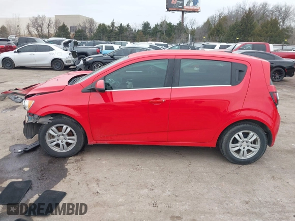 2014 Chevrolet Sonic LT with VIN 1G1JC6SH9E4111348, listed as a IAAI auction lot 41539076 with 70,252 mi miles. Bid and sale history available at carsss.com. Image 15.
