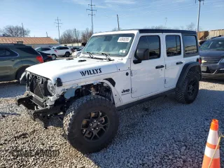 2024 Jeep Wrangler Sport S with VIN 1C4PJXDN8RW105678, listed as a Copart auction lot 44946285 with 22,102 mi miles and Salvage Title. Bid and sale history available at carsss.com. Image 1.