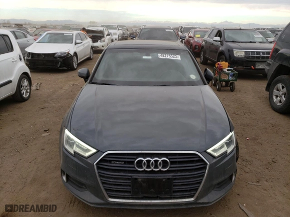 2018 Audi A3 Sedan Premium with VIN WAUB8GFF0J1018464, listed as a Copart auction lot 48275523 with 57,826 mi miles. Bid and sale history available at carsss.com. Image 5.