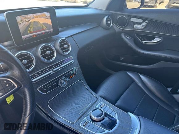 2017 Mercedes-Benz C C 300 with VIN 55SWF4JB5HU220634, listed as a Copart auction lot 55511665 with 228,573 mi miles and Clean Title. Bid and sale history available at carsss.com. Image 9.