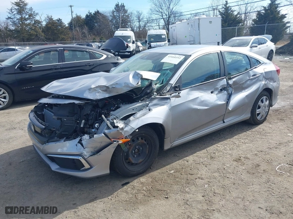 2019 Honda Civic Sedan LX with VIN 2HGFC2F61KH564927, listed as a IAAI auction lot 41660332 with 93,631 mi miles. Bid and sale history available at carsss.com. Image 17.