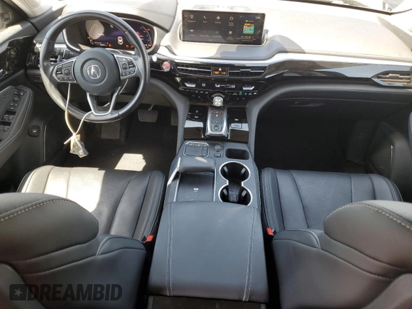 2023 Acura MDX Technology with VIN 5J8YD9H45PL002520, listed as a Copart auction lot 51916355 with 28,040 mi miles and Salvage title. Bid and sale history available at DreamBid. Image 8.