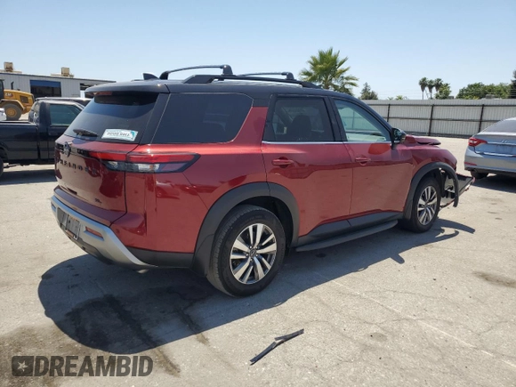 2022 Nissan Pathfinder SL z VIN 5N1DR3CA2NC229794, wystawiony jako Copart lot #58984565 z przebiegiem 22 116 mil mil oraz Szkoda całkowita • Salvage title. Historia ofert i sprzedaży dostępna na DreamBid. Obrazek 3.