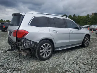 2016 Mercedes-Benz GL with VIN 4JGDF6EE8GA627407, listed as a Copart auction lot 73913644 with 104,366 mi miles and Salvage Title. Bid and sale history available at carsss.com. Image 3.