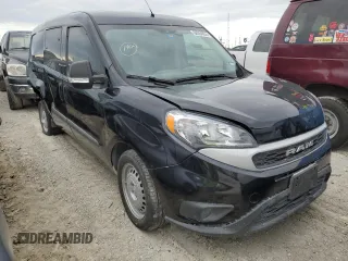 2022 Ram ProMaster City Cargo Tradesman with VIN ZFBHRFAB6N6W69795, listed as a Copart auction lot 66394033 with 10,399 mi miles and . Bid and sale history available at DreamBid. Image 4.