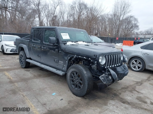 2023 Jeep Gladiator Overland with VIN 1C6HJTFG4PL564093, listed as a IAAI auction lot 41594203 with 37,740 mi miles. Bid and sale history available at carsss.com. Image 1.