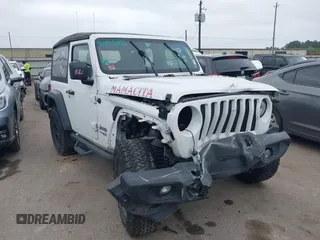 2018 Jeep Wrangler Sport with VIN 1C4GJXAG4JW307122, listed as a IAAI auction lot 41925899 with 94,740 mi miles and . Bid and sale history available at DreamBid. Image 1.